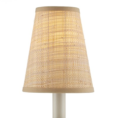 Grasscloth Tapered Chandelier Shade