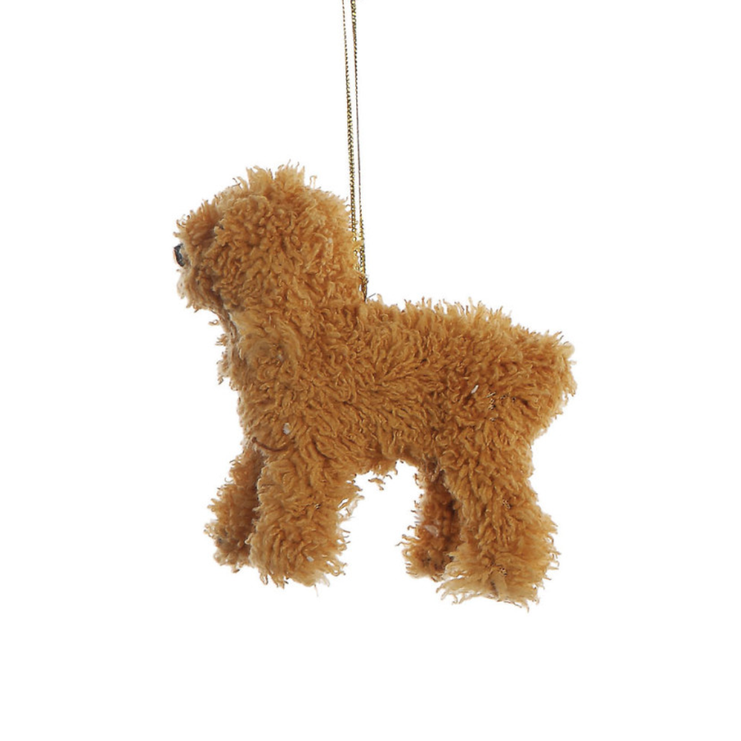 Furry Poodle Ornament