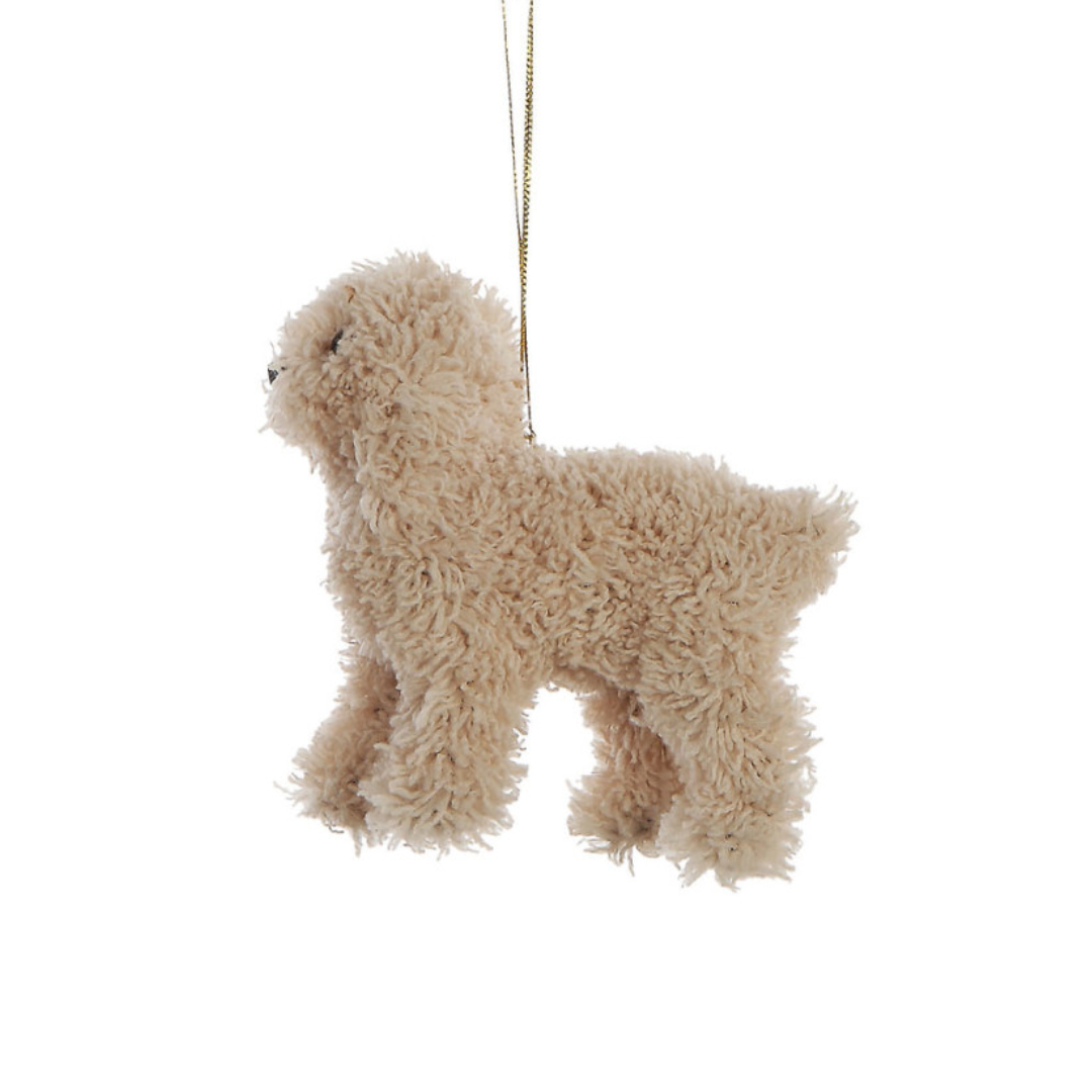 Furry Poodle Ornament