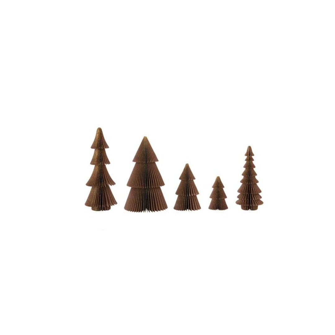 Folding Paper Honeycomb Trees (Set of 5)