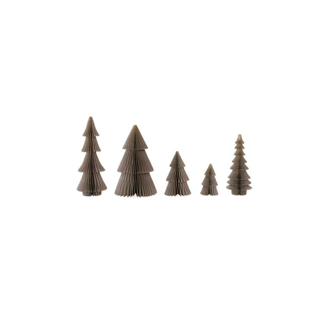 Folding Paper Honeycomb Trees (Set of 5)