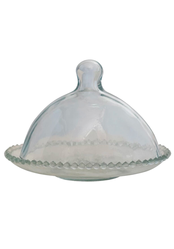 Hobnail Edge Glass Cloche