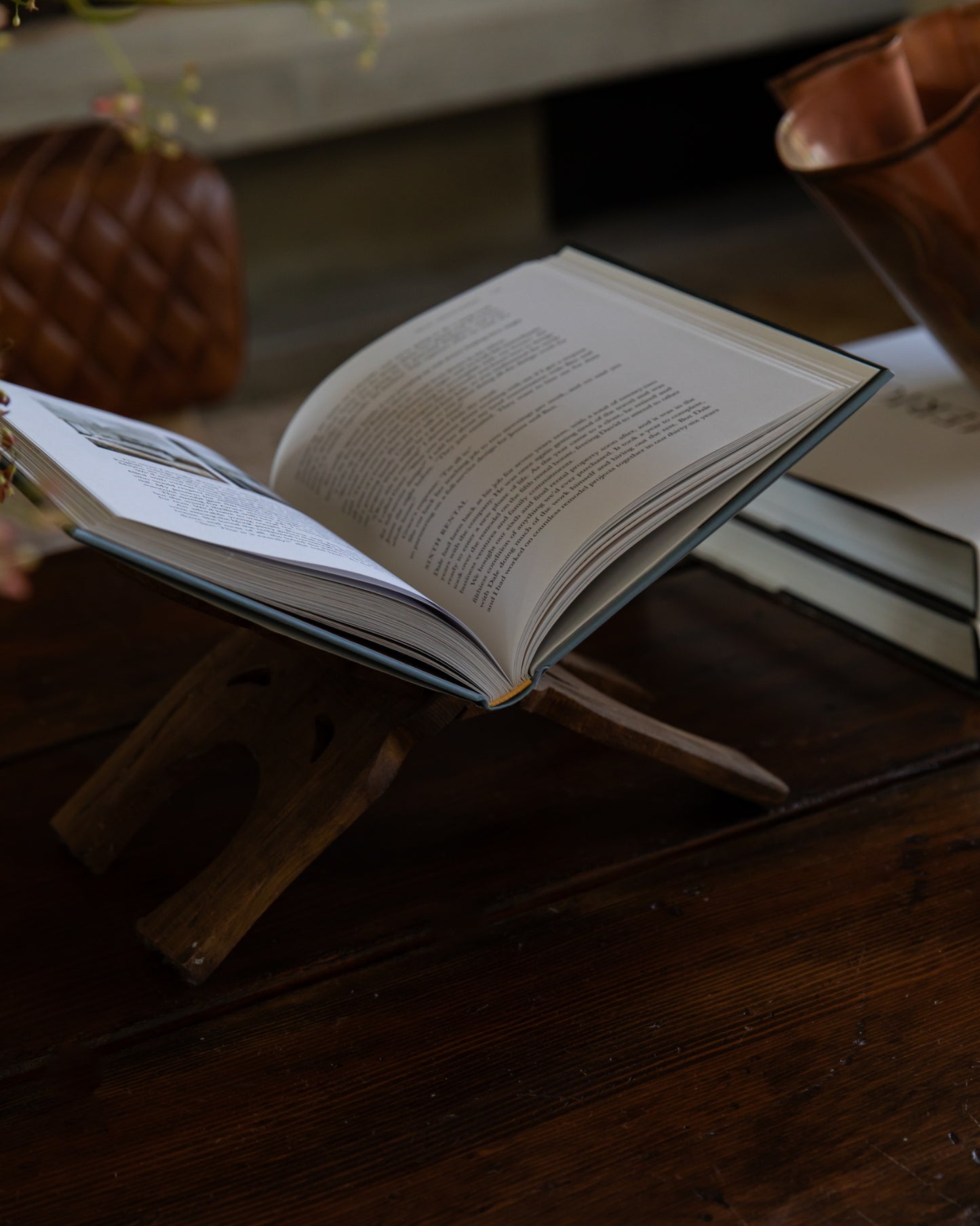 Reclaimed Wood Book Holder