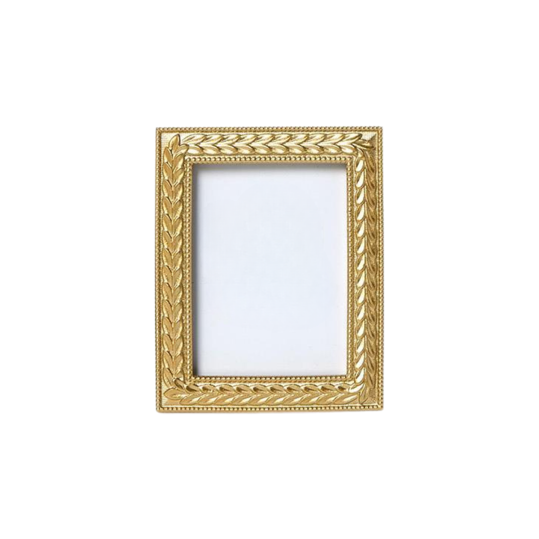 Gold Laurel Wreath Photo Frame