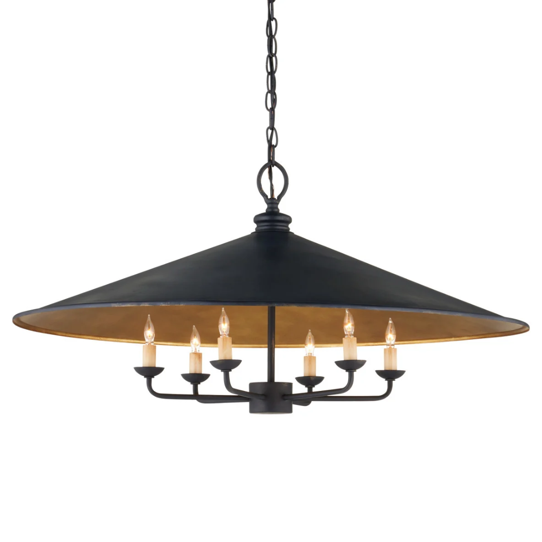 Brooks Black Chandelier