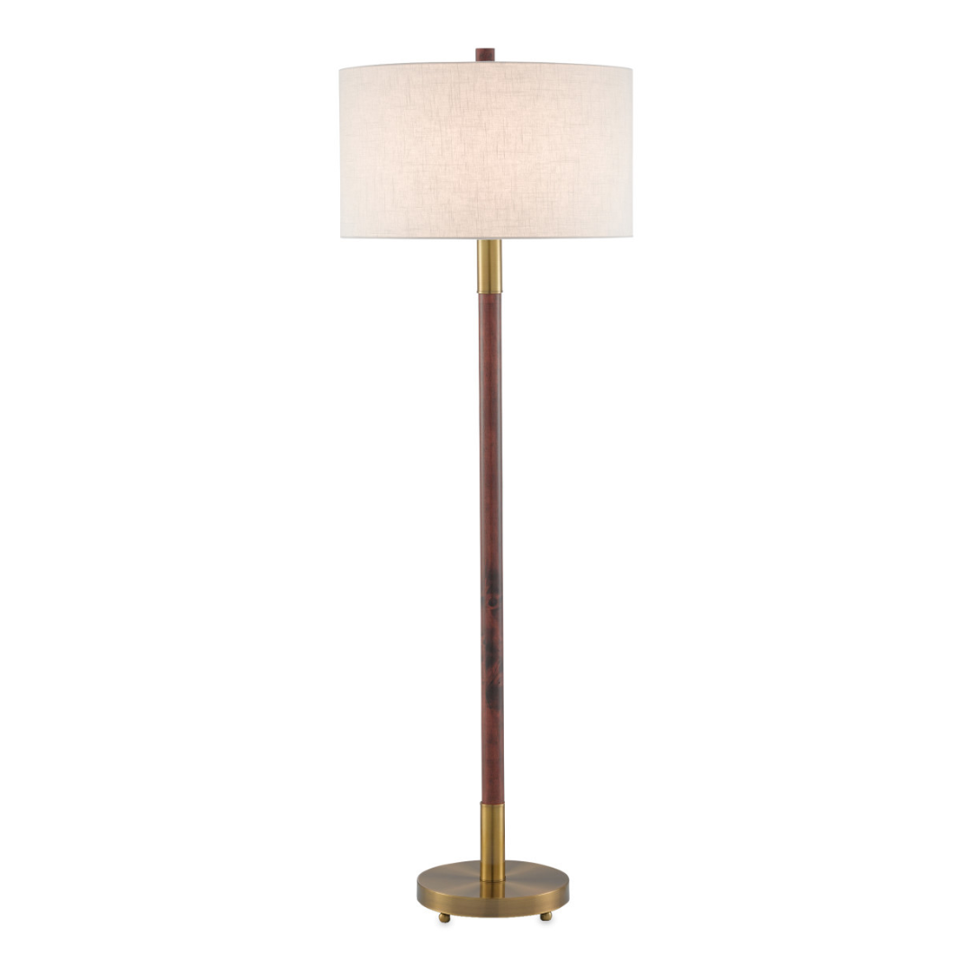 Brit Mahogany Floor Lamp