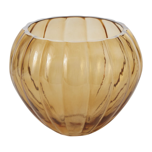 Ribbed Glass Vase