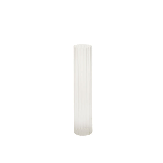 Ribbed Glass Candle Sleeve