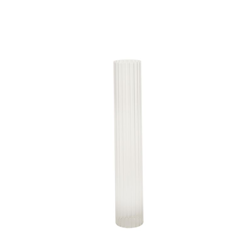 Ribbed Glass Candle Sleeve