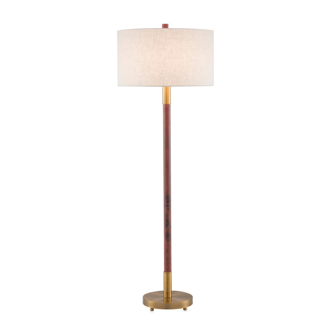 Brit Mahogany Floor Lamp