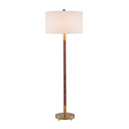 Brit Mahogany Floor Lamp