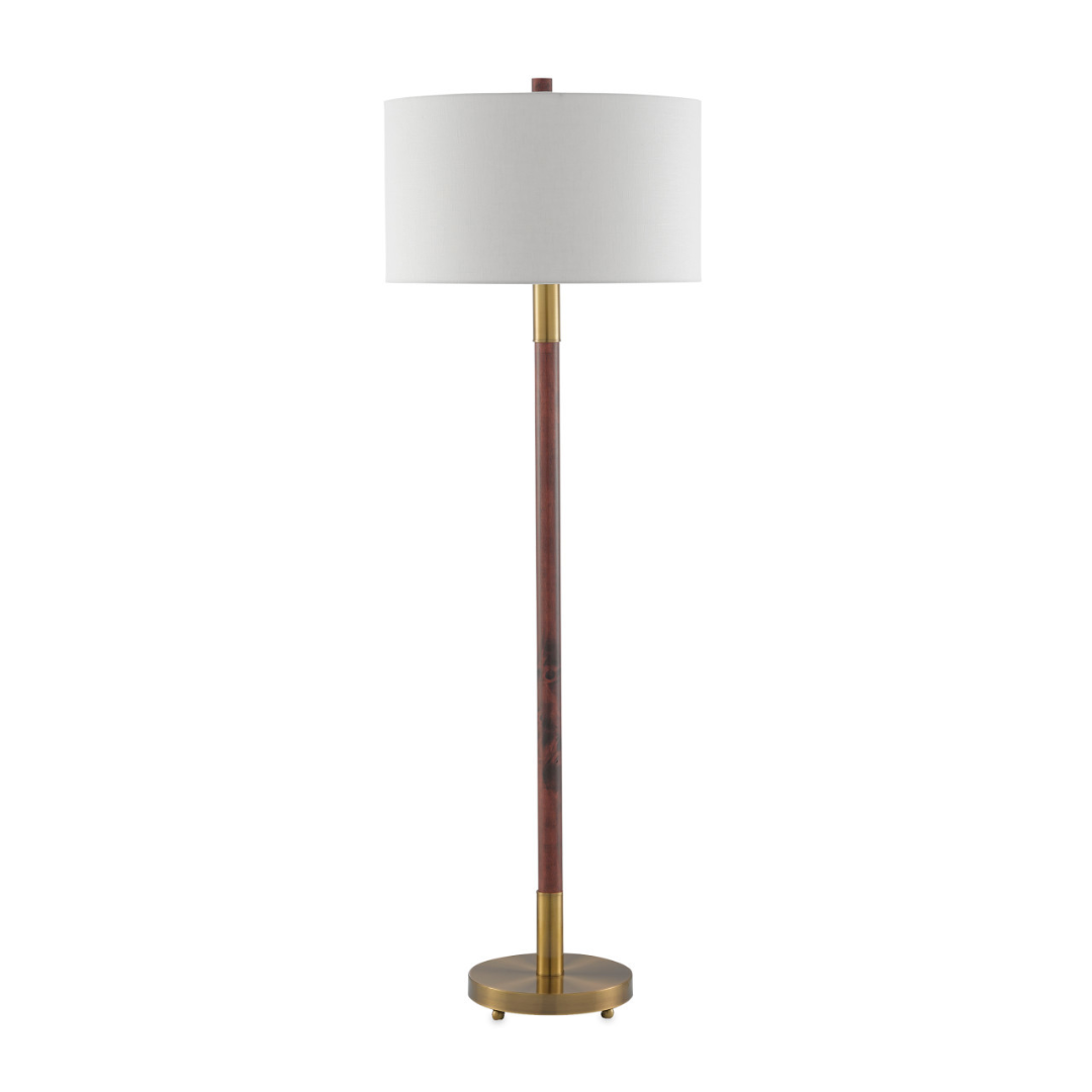 Brit Mahogany Floor Lamp