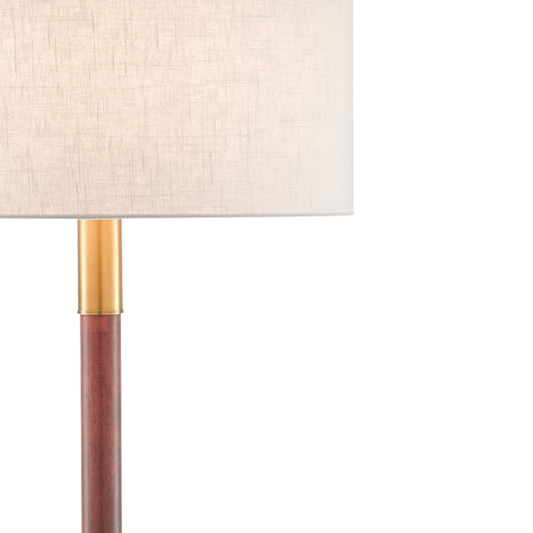 Brit Mahogany Floor Lamp