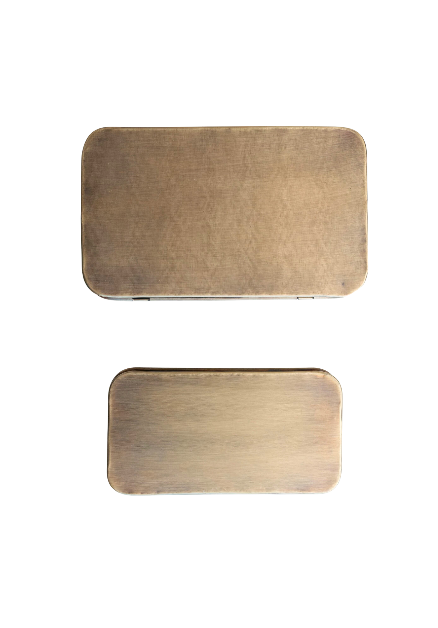 Antique Metal Boxes (Set of 2)