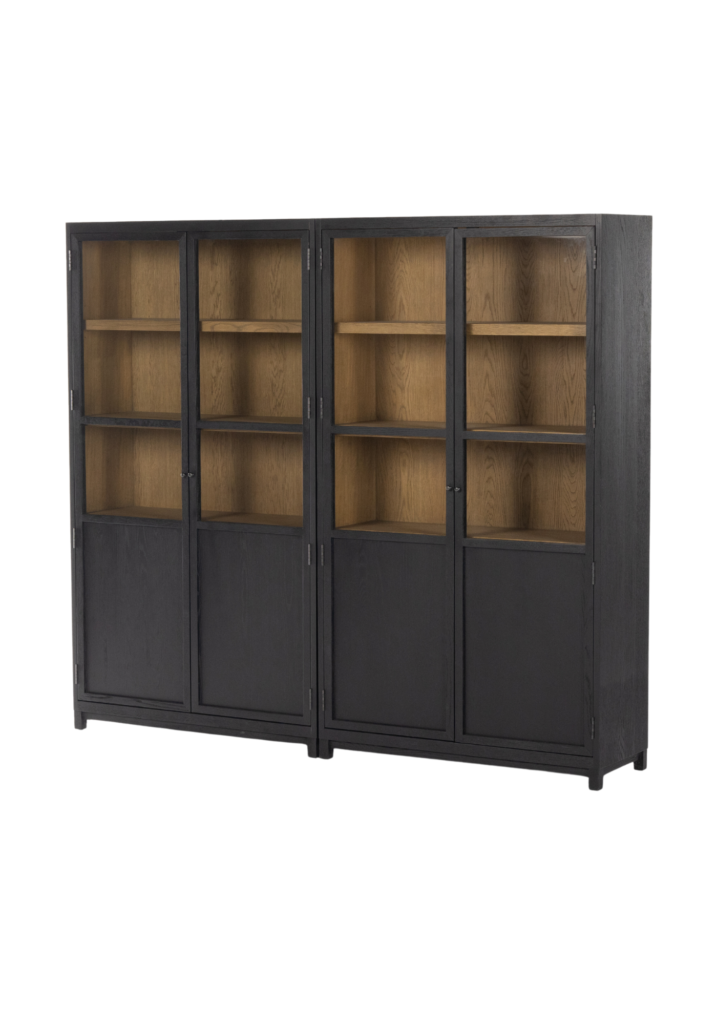 Rory Panel and Glass Door Double Cabinet