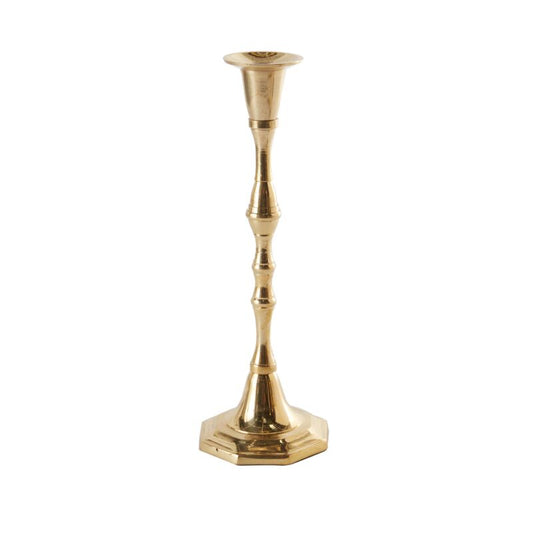 Detailed Brass Candle Holder