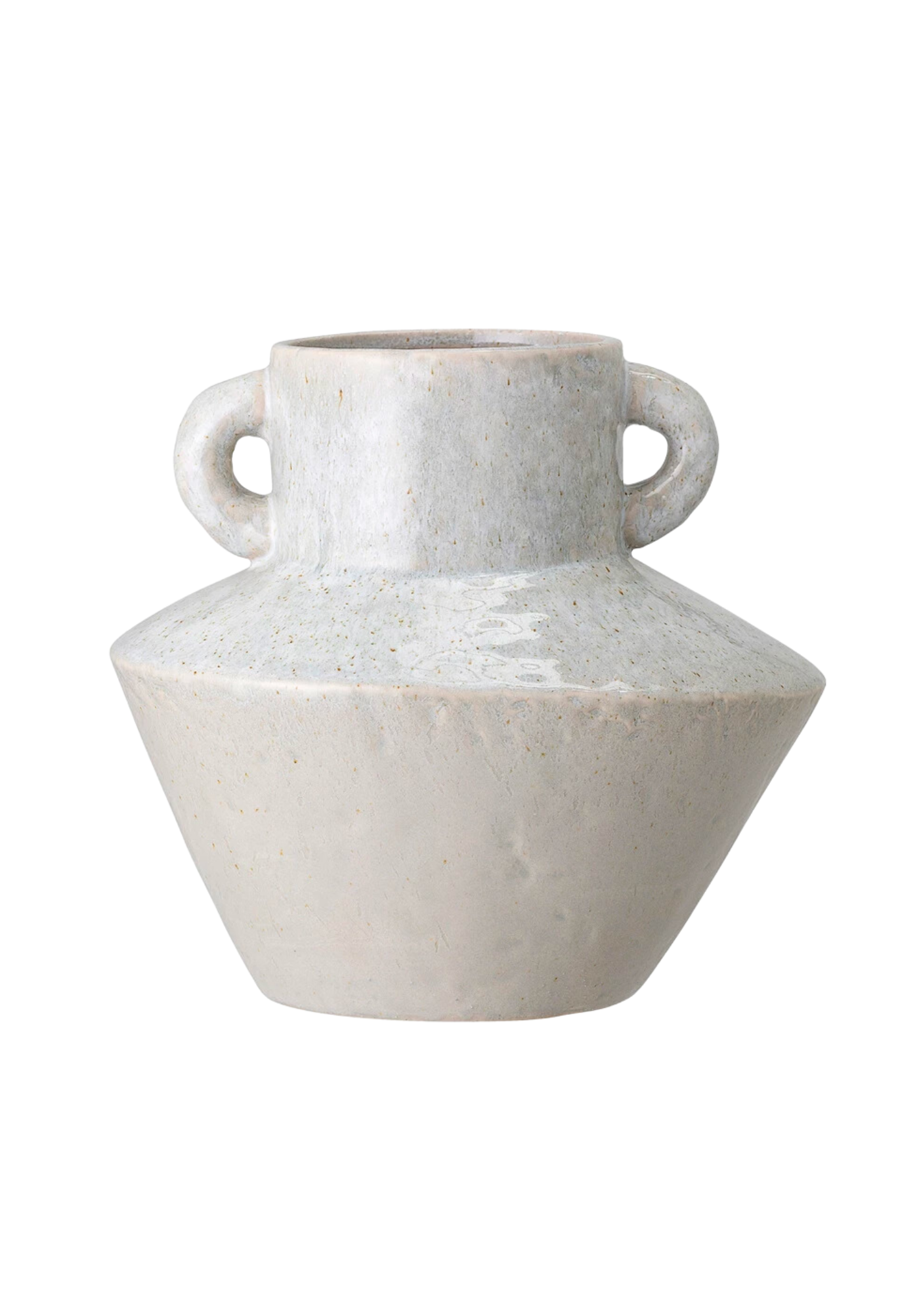 White Stone Vase with Handles Heritage House