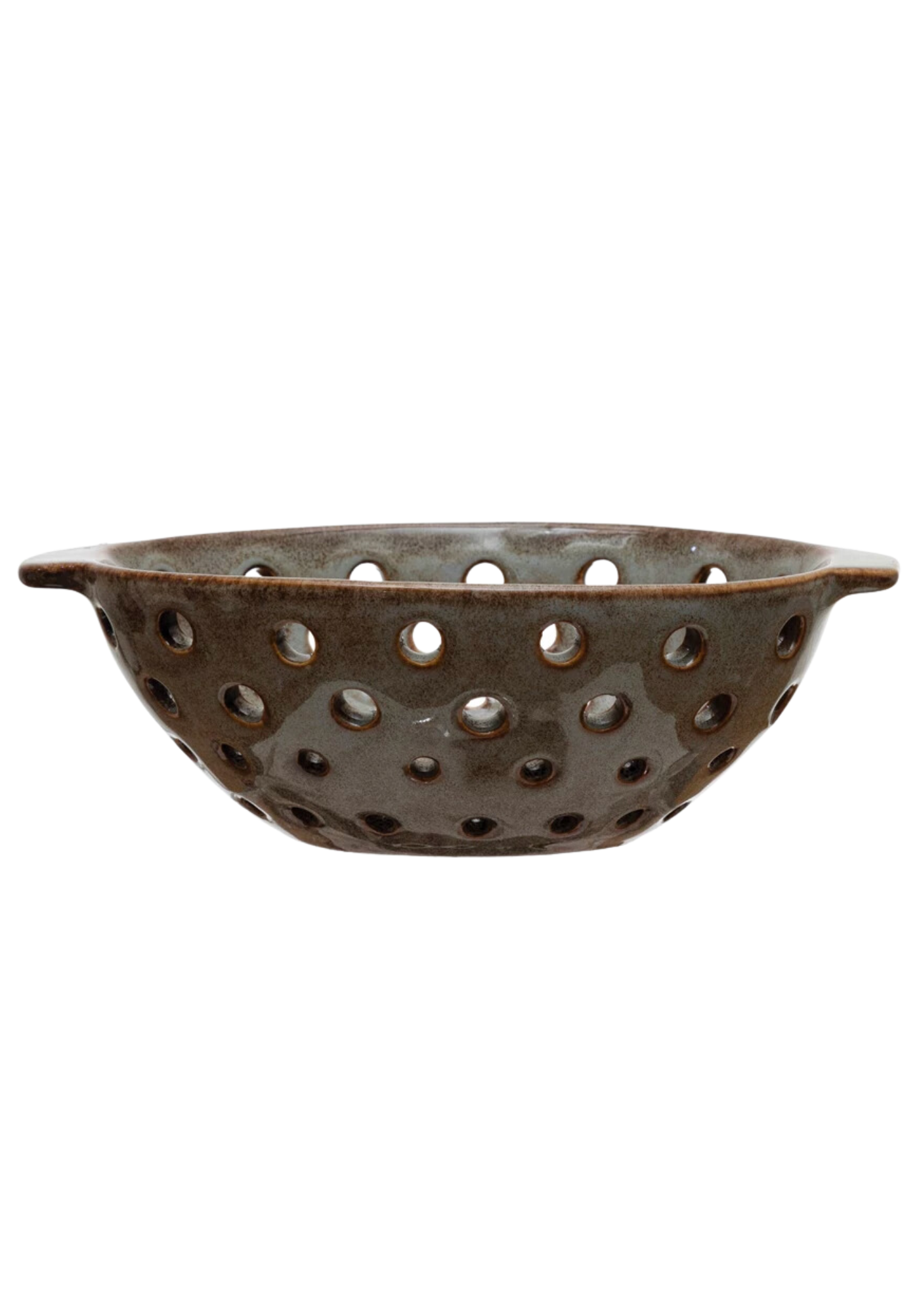 Glazed Stoneware Berry Bowl