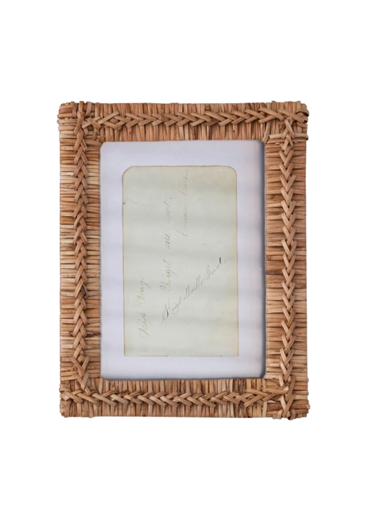 Rattan Photo Frame