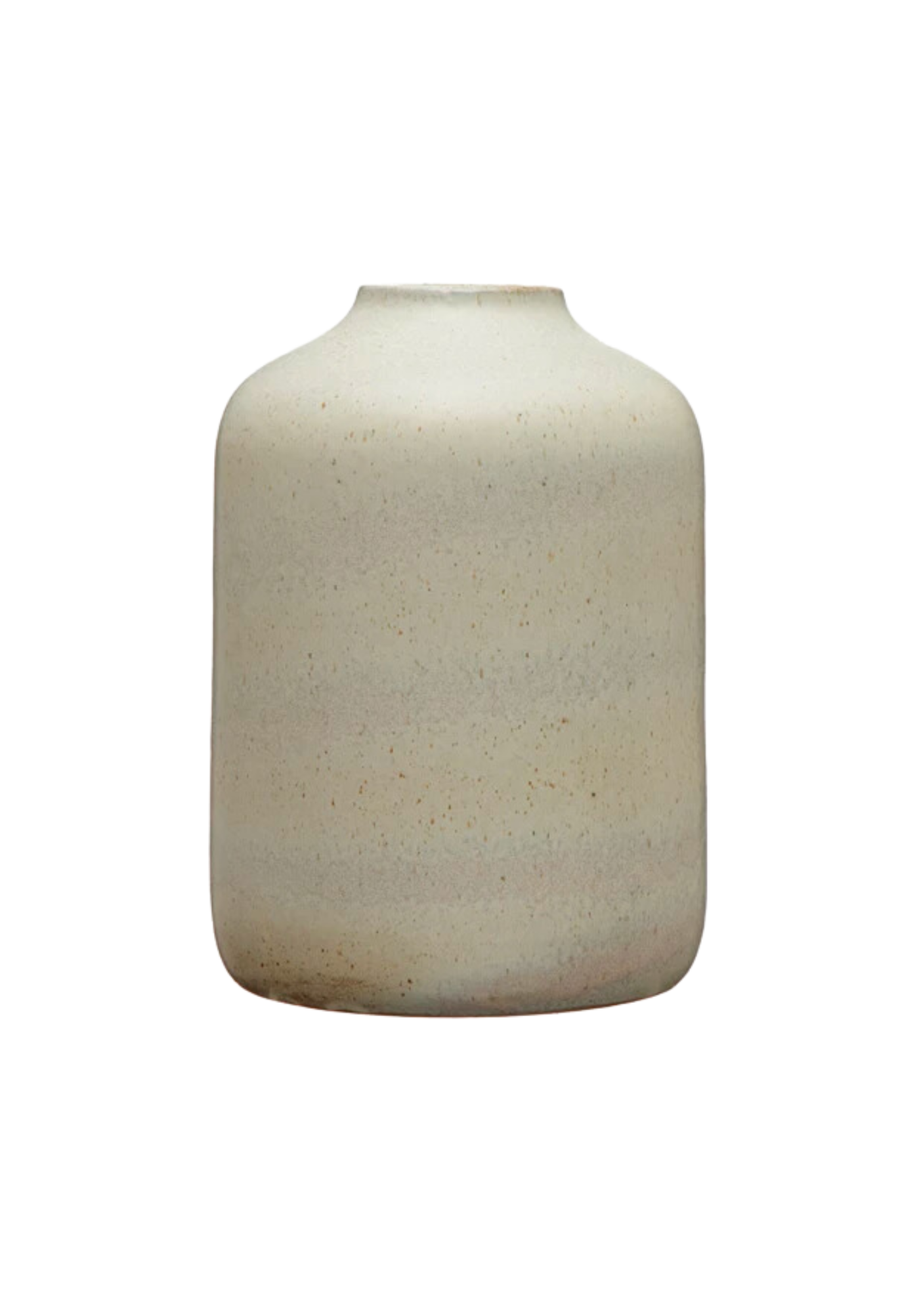 Reactive Marbled Beige Vase