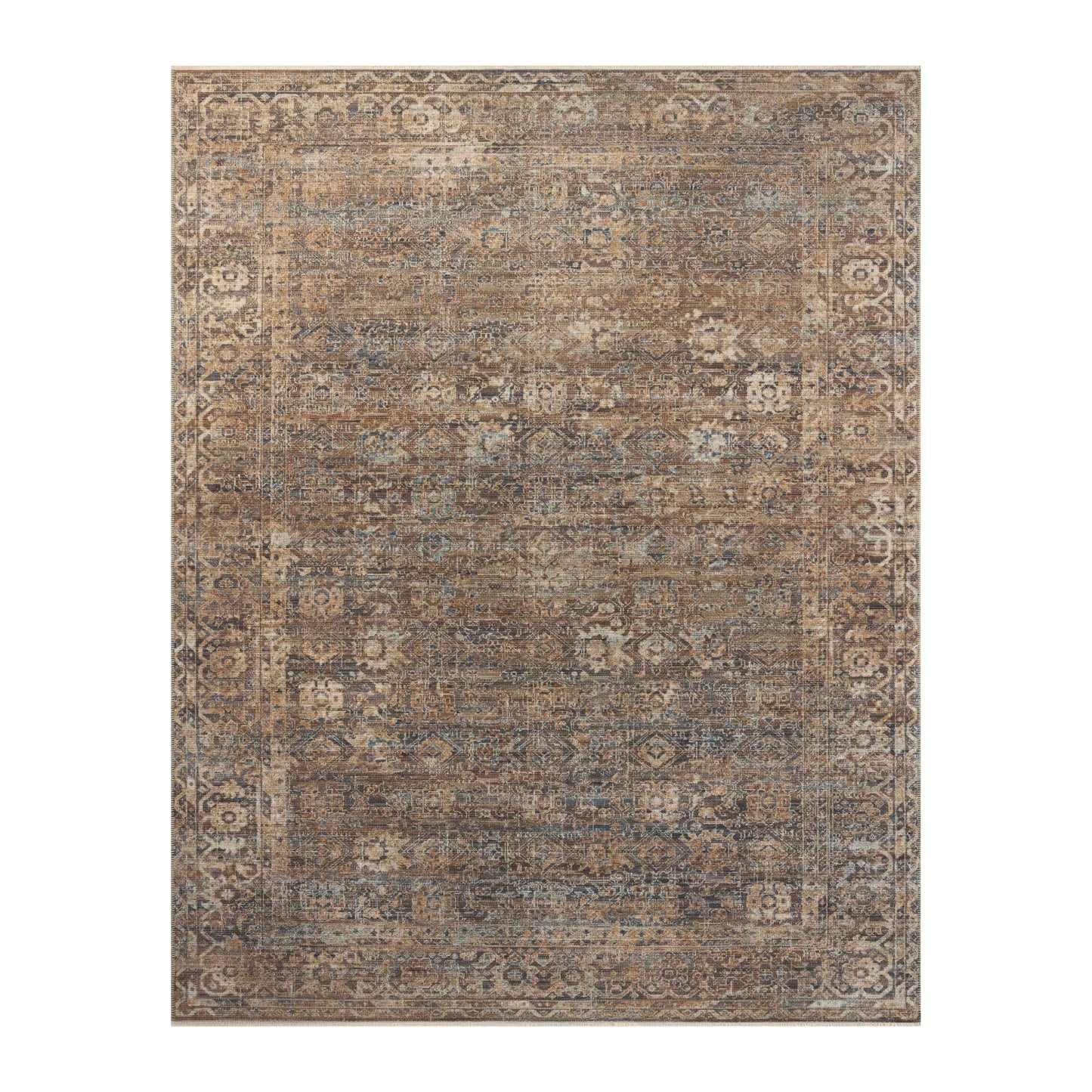 Heritage 07 Mocha / Denim Rug