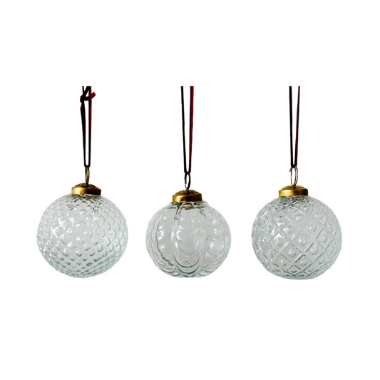 Textured Glass Ornament