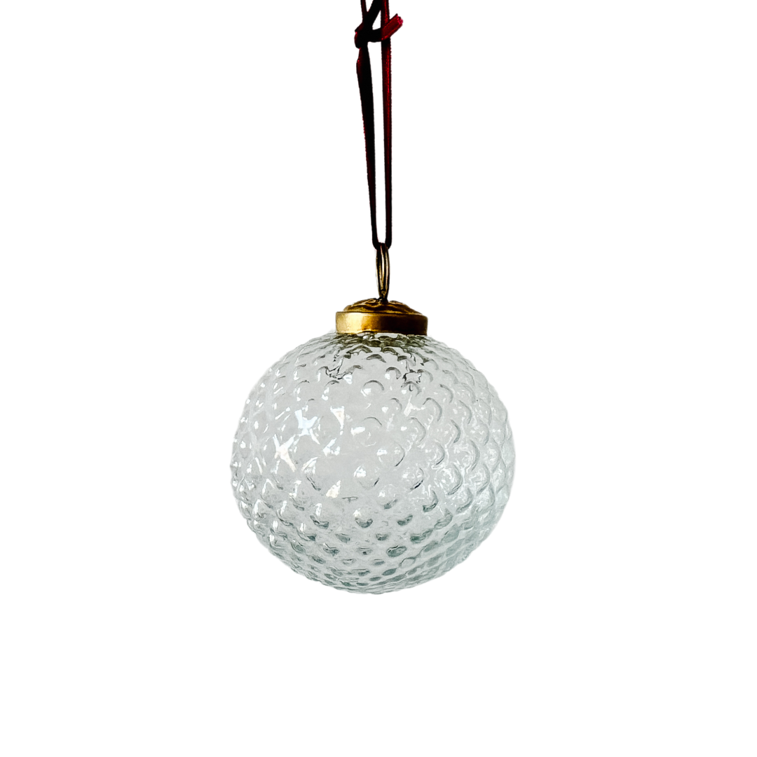 Textured Glass Ornament