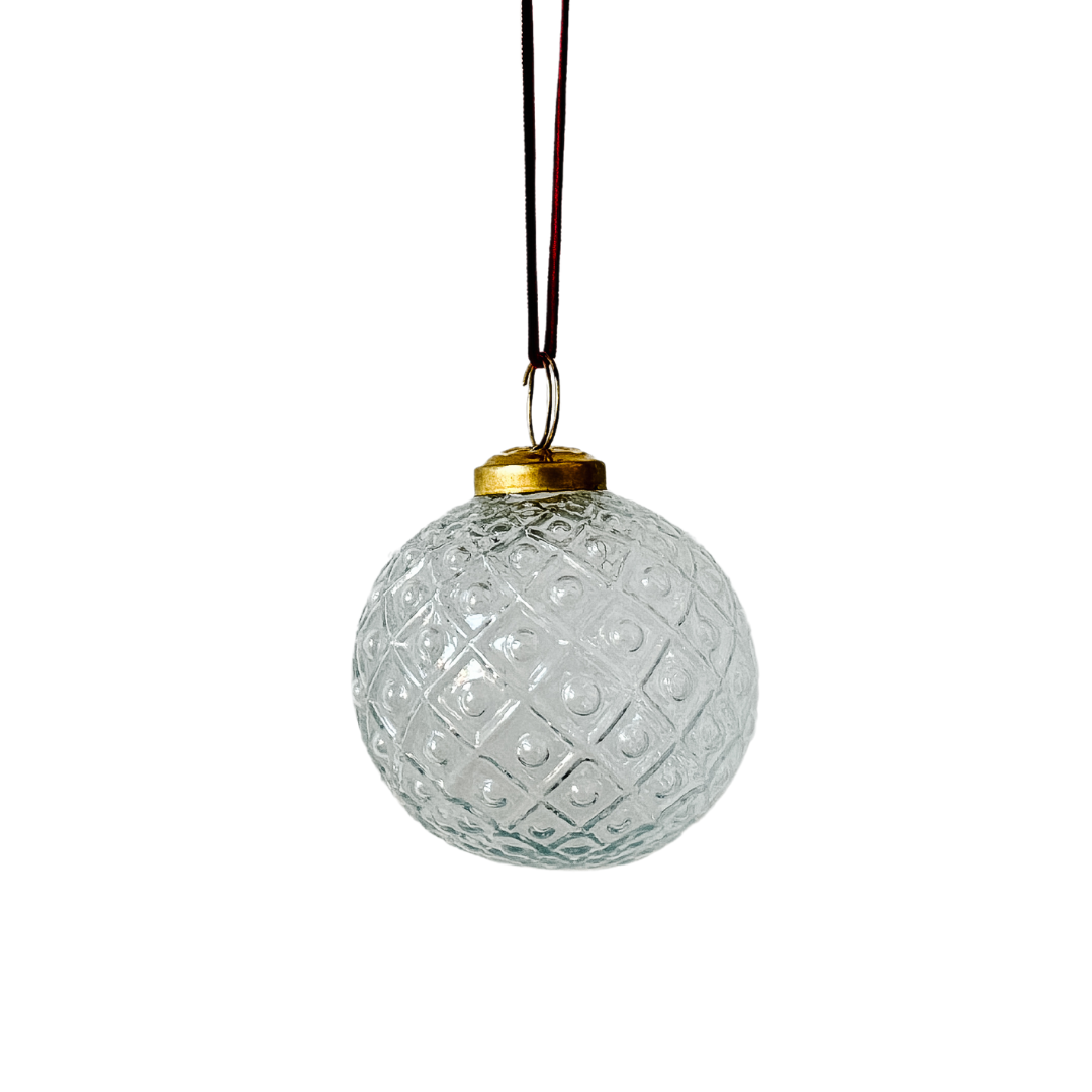 Textured Glass Ornament