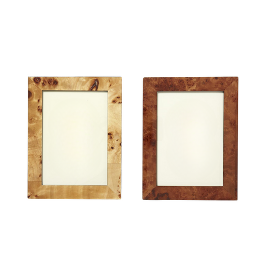 Burled Wood Photo Frame