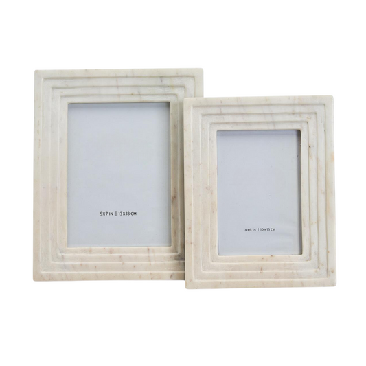 White Marble Photo Frame