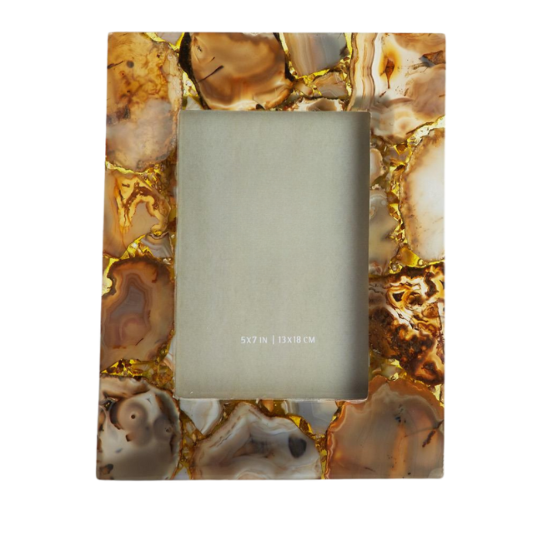 Amber Agate Photo Frame