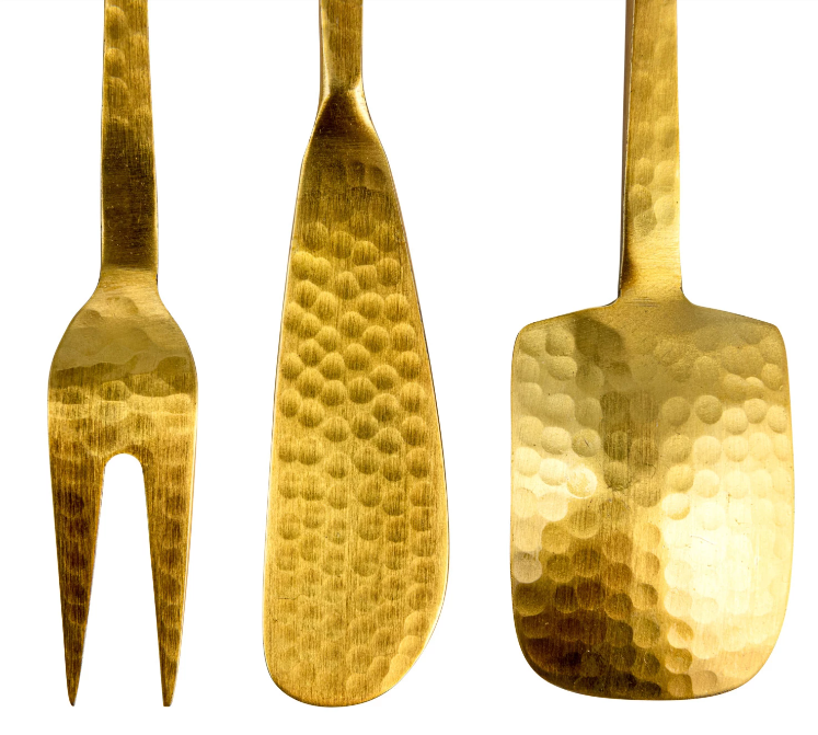 Hammered Appetizer Utensils