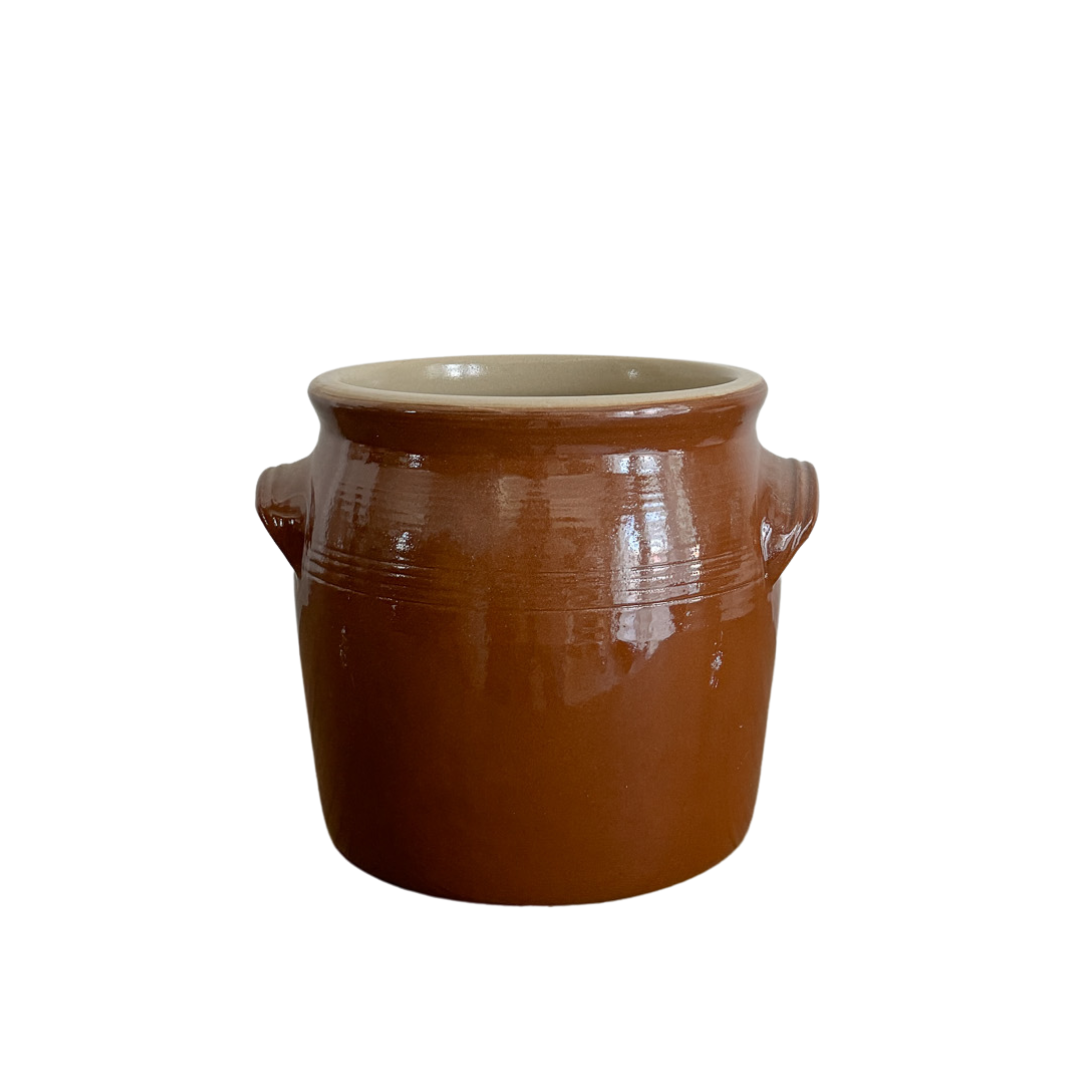 Poterie Renault Barrel Crock, Brown