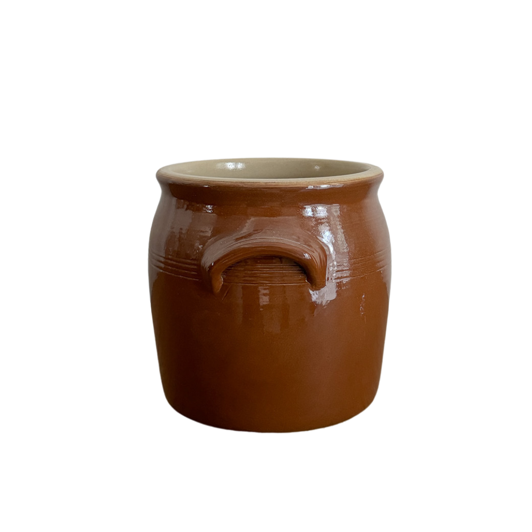 Poterie Renault Barrel Crock, Brown