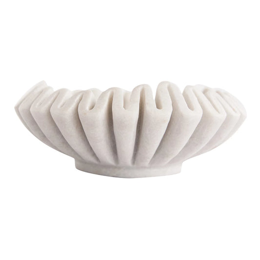 Fluted Marble Dish