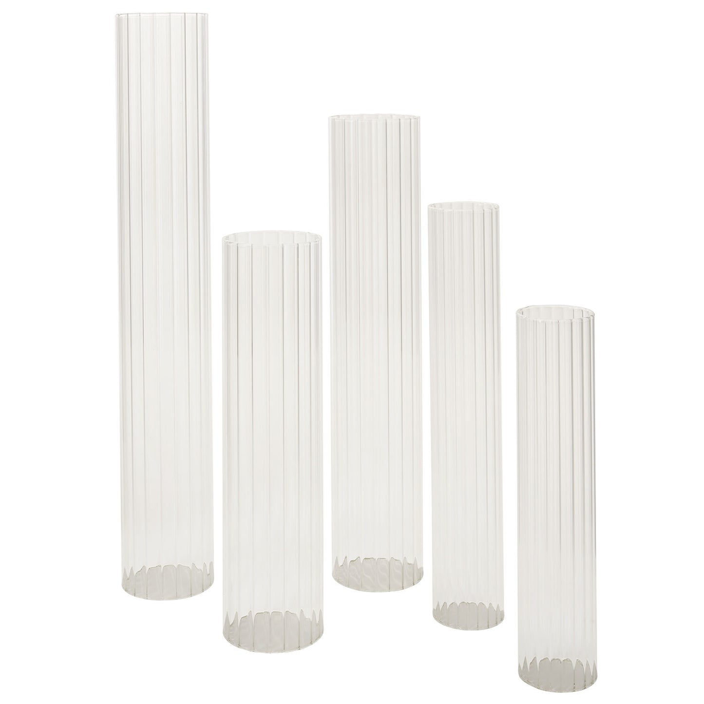 Ribbed Glass Candle Sleeve