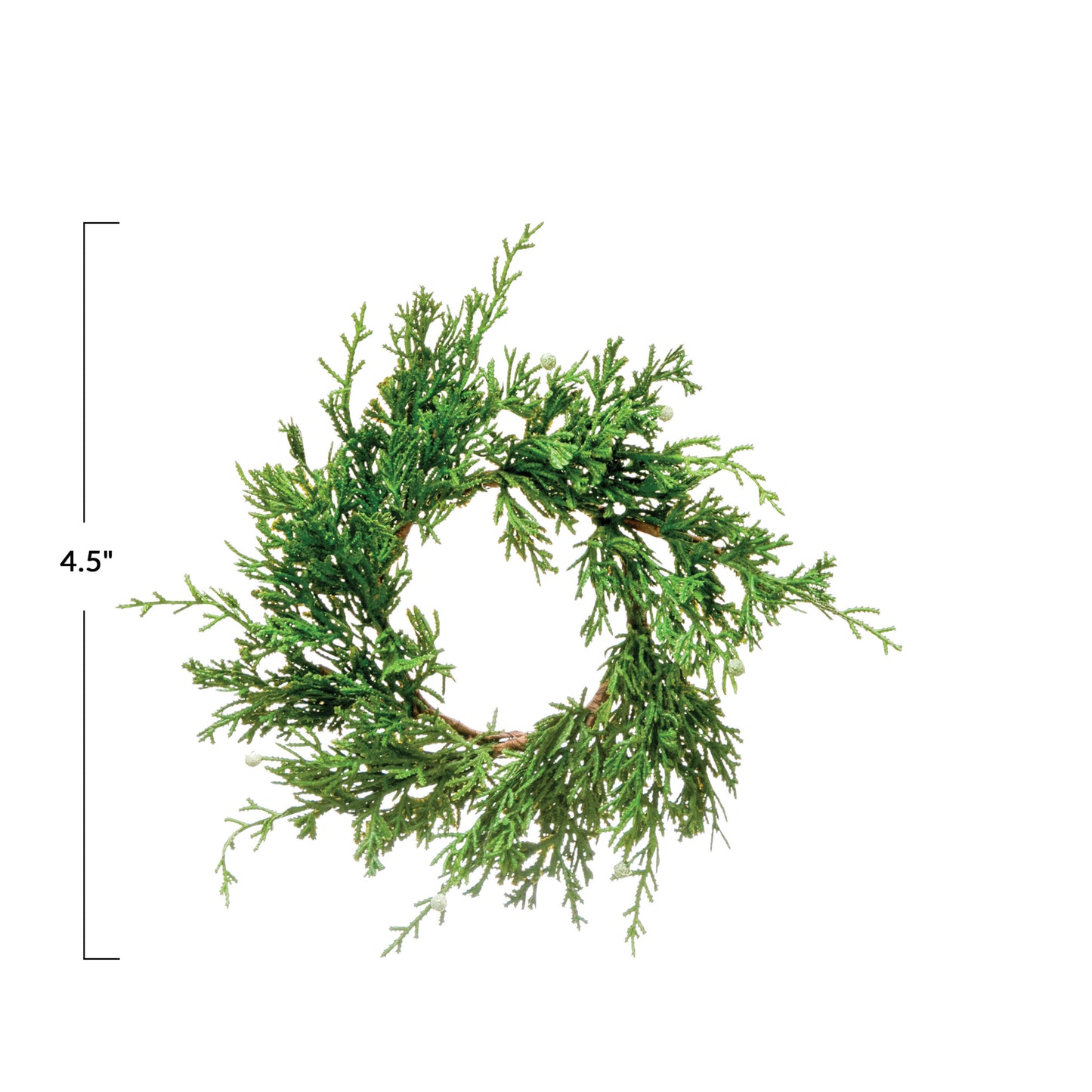 Faux Juniper Mini Wreath