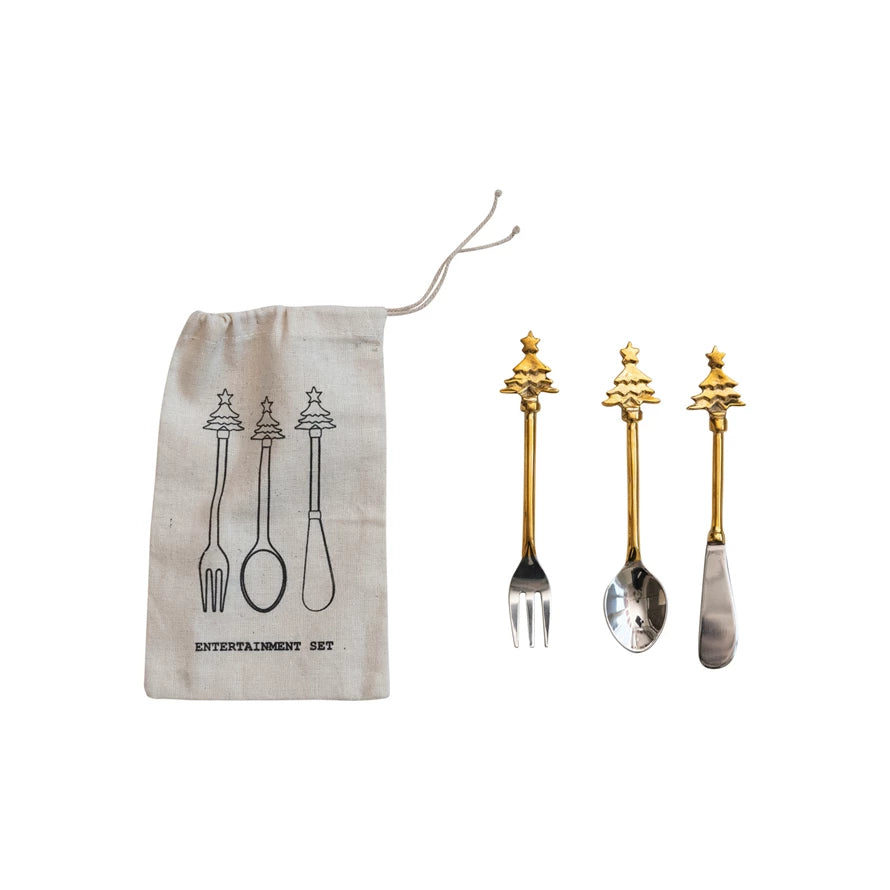 Christmas Tree Appetizer Utensils