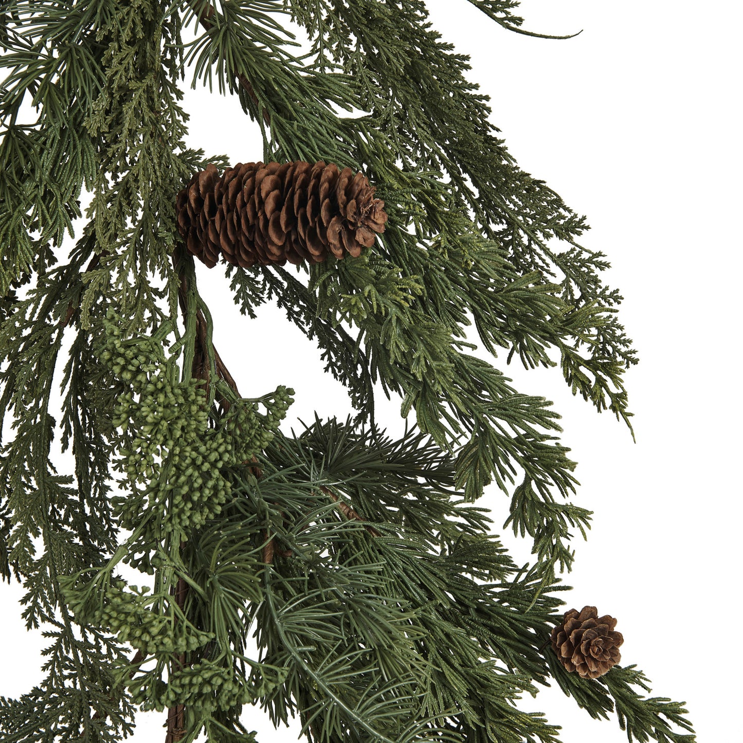 72" Spruce & Pinecone Garland