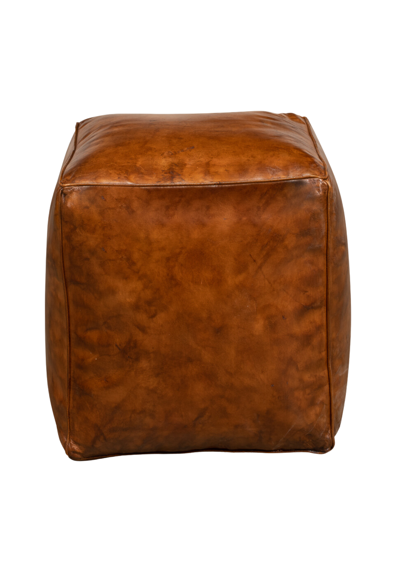 Hank Leather Ottoman